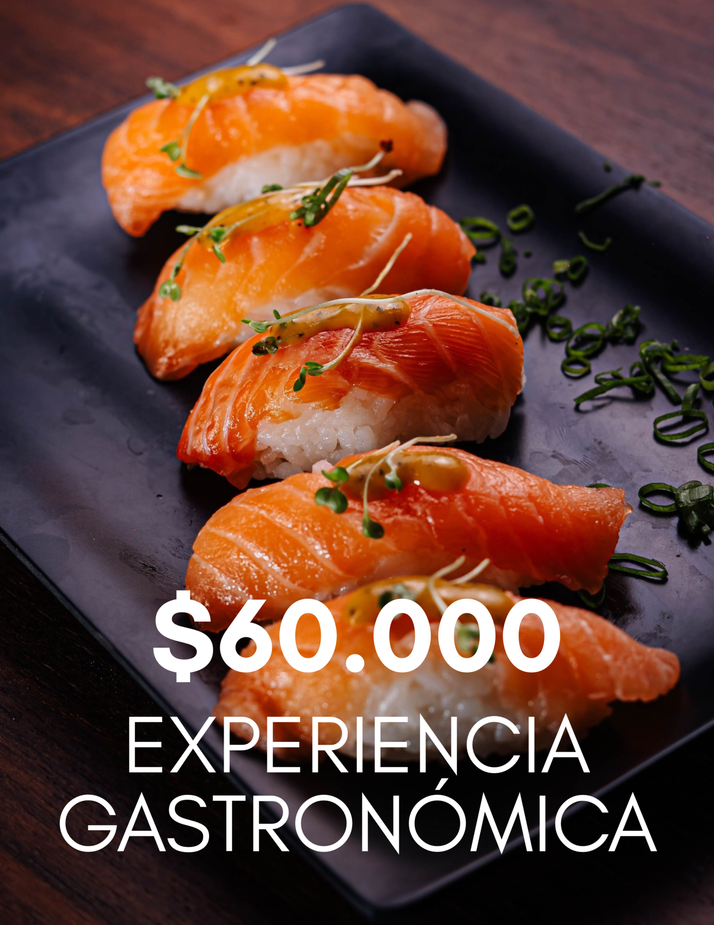 $60.000 - Experiencia gastronómica